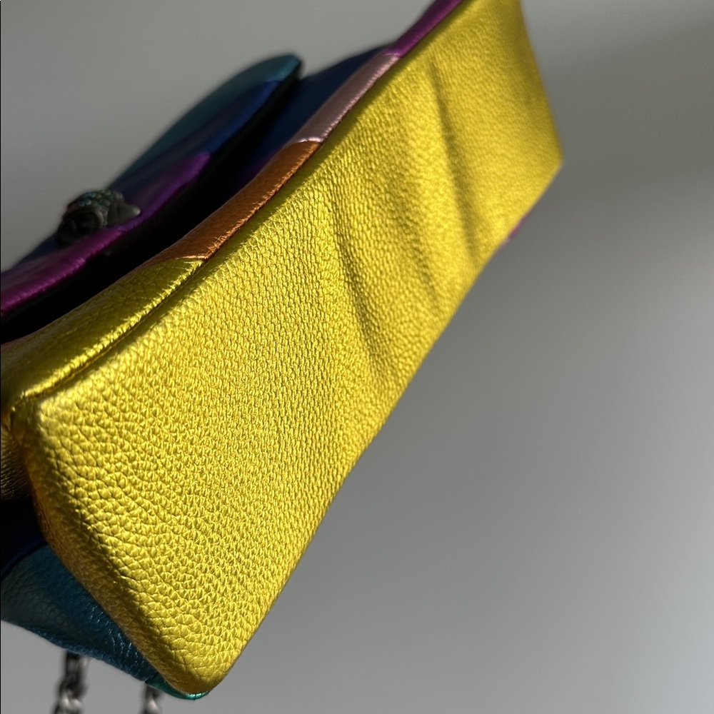 KURT GEIGER Colorful Metallic Striped Handbag - Picture 3 of 8